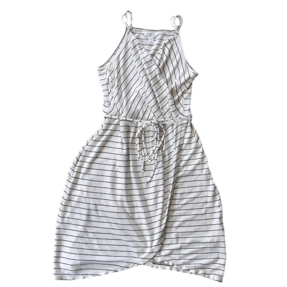 Market & Spruce Annora Faux Wrap Sleeveless Adjustable Strap Knit Dress Medium